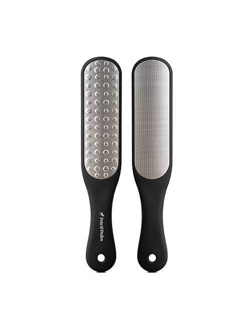 Pete & Pedro Pete  Pedro Double Sided Foot File  Men  Women Stainless Steel Pedicure Tool  Foot Care Metal Heel Scraper Rasp and Callus Remover  As Seen on Shark Tank 
