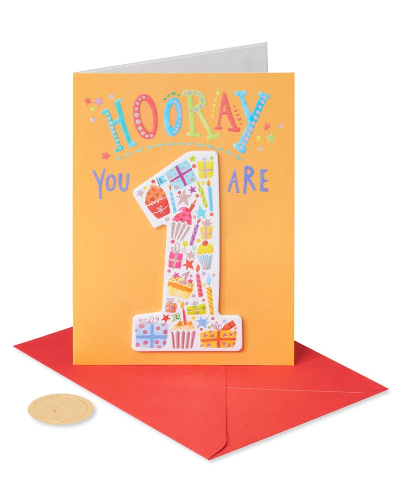 Papyrus 1st Birthday Card (Something To Celebrate) - Image 4