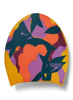 speedo Long Hair Printed Swimming Cap Multicolour  - Image 2