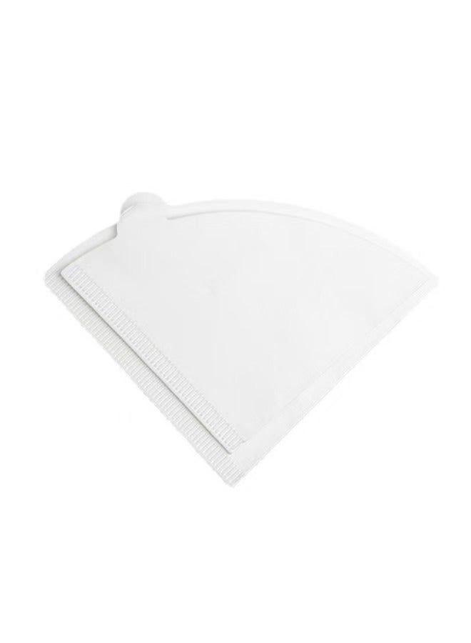 V-shaped disposable coffee filter paper made of wood pulp, bleach-free white disposable coffee filter paper, 100 pieces per box of disposable coffee filter paper - Image 4