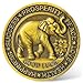 CYOUNG Good Luck Coin with Four Leaf Clover Elephant Design Prosperity Success Happiness Token for Motivation and Lottery Ticket Scratcher Tool - Image 2