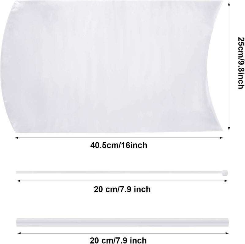 klarako 100 Pieces Poultry Shrink Wrap Bags Transparent Heat Shrink Bags BPA-Free Freezer and 100 Pieces White Zip Ties and Clear Silicone Straw for Chickens Rabbits Food Storage, 10 x 16 Inch - Image 2