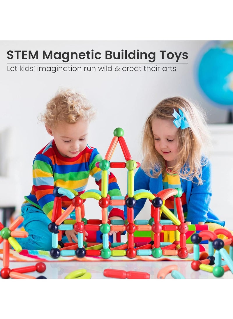 BAYBEE Baybee Magnetic Block Colour Box 26 Pcs 3D Magnetic Tiles Set Toys for Kids toddlers 3+ Building Blocks Construction Magnitiles Preschool Sensory Learning Toys Enlighten Creativity Early  - Image 3