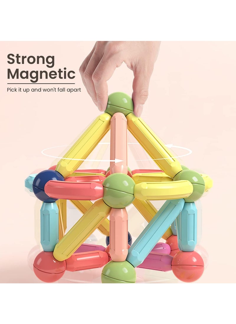 BAYBEE Baybee Magnetic Block Colour Box 26 Pcs 3D Magnetic Tiles Set Toys for Kids toddlers 3+ Building Blocks Construction Magnitiles Preschool Sensory Learning Toys Enlighten Creativity Early  - Image 4
