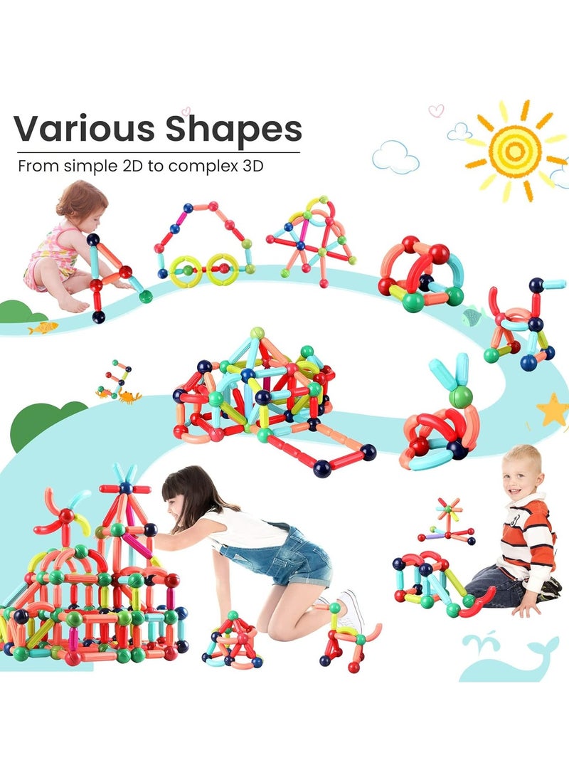 BAYBEE Baybee Magnetic Block Colour Box 26 Pcs 3D Magnetic Tiles Set Toys for Kids toddlers 3+ Building Blocks Construction Magnitiles Preschool Sensory Learning Toys Enlighten Creativity Early  - Image 5