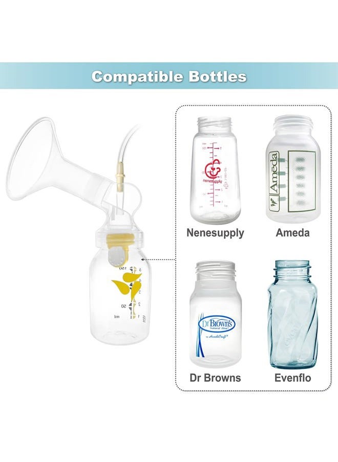 Nenesupply GentleFit Pump Parts 17mm Compatible with Medela Pump in Style Breastpump Not Original Medela Pump Parts Replace Medela Personalfit Connector and Medela Breastshield Valve Membrane Tubing - Image 5