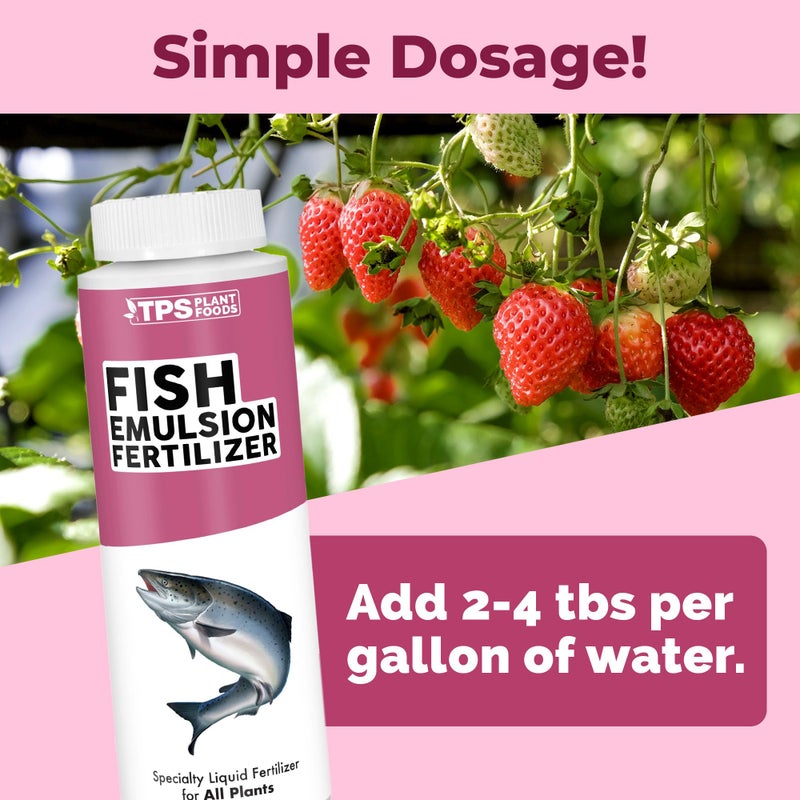 TPS NUTRIENTS Fish Emulsion Fertilizer â€“ Liquid Organic Fish Emulsion Fertilizer for Plants & Vegetables, 8 oz - Image 3