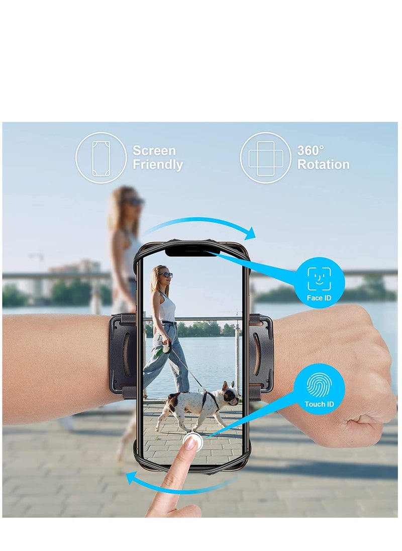 SYOSI - Running Armband, 360° Rotatable Wristband Mobile Phone Holder for Jogging (iPhone 11 Pro Max,/11/Xs/X/8 Plus/7/6, Galaxy S20/S10/S10e/S9, Android Works Well) - Image 1