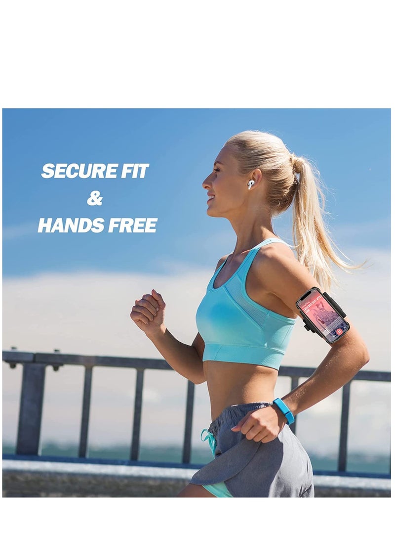 SYOSI - Running Armband, 360° Rotatable Wristband Mobile Phone Holder for Jogging (iPhone 11 Pro Max,/11/Xs/X/8 Plus/7/6, Galaxy S20/S10/S10e/S9, Android Works Well) - Image 1