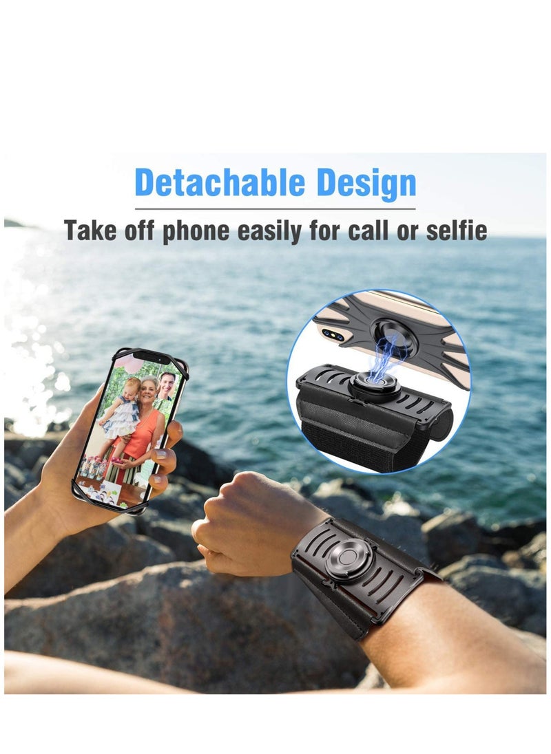 SYOSI - Running Armband, 360° Rotatable Wristband Mobile Phone Holder for Jogging (iPhone 11 Pro Max,/11/Xs/X/8 Plus/7/6, Galaxy S20/S10/S10e/S9, Android Works Well) - Image 1