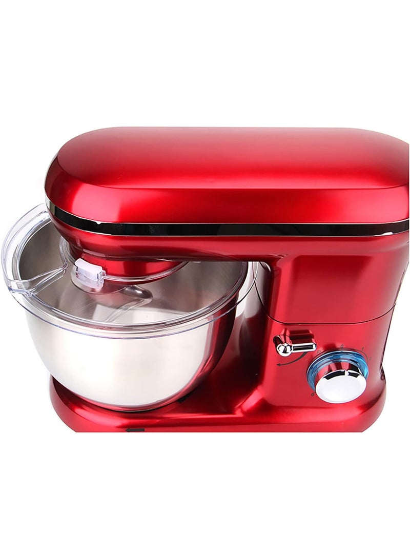 NOVA Stand Mixer With Steel Bowl NM-75WBS7 6L 1100 Watts Powerful Electric Kitchen Mixer With 6 Speed Control Whisk Tool Beater Tool Dough Hook Cover Lid Included For Cake Baking Bread Dough Kneading Cream Whipping 220-240V - Image 5