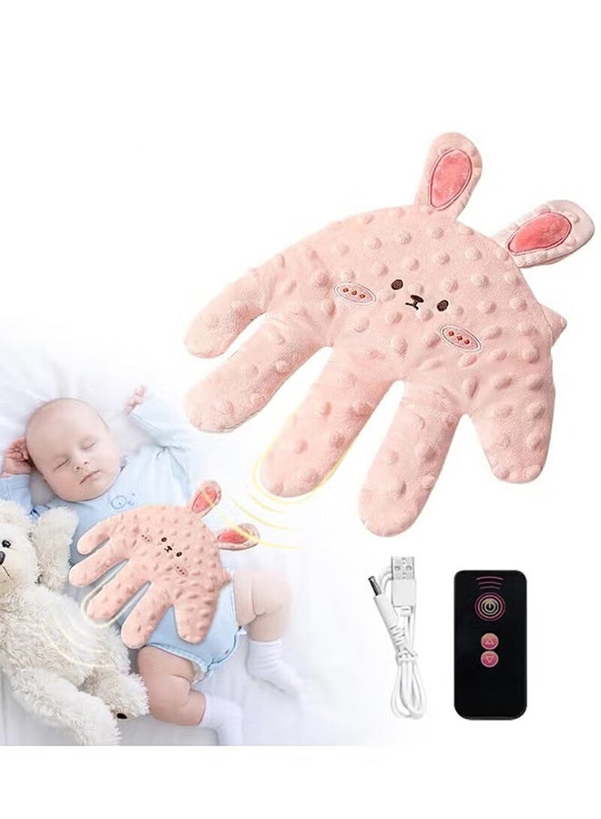 AGREON Baby Soothing Palm Hand, Baby Sleep Aid Hand Pillow, Baby Soothing Electric Hand Pillow for Sleeping, Soothing Palm Automatic Baby Sleep Racket, Sleeping Aid Toys Babies - Image 1