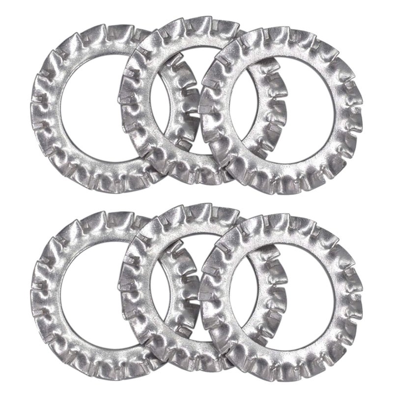 DGZ M10 304 Stainless Steel External Tooth Star Lock Washers（50Pcs） - Image 2
