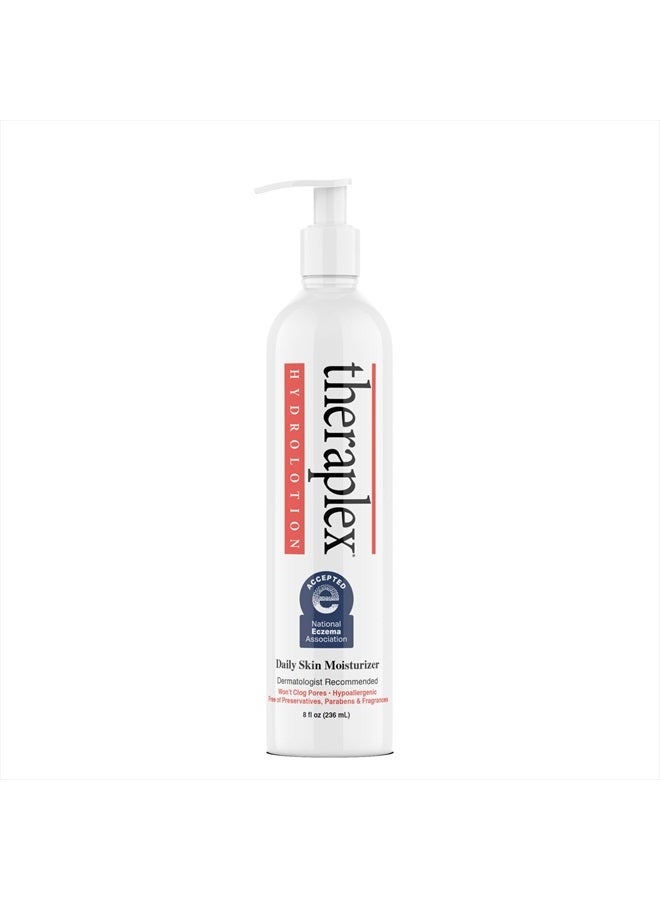 Theraplex Hydro Lotion (8 oz) - No Parabens or Preservatives, Noncomedogenic, and Hypoallergenic, Fragrance-Free, Dermatologist recommended - National Eczema Association Seal of Approval - Image 1