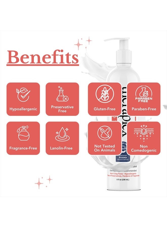 Theraplex Hydro Lotion (8 oz) - No Parabens or Preservatives, Noncomedogenic, and Hypoallergenic, Fragrance-Free, Dermatologist recommended - National Eczema Association Seal of Approval - Image 3