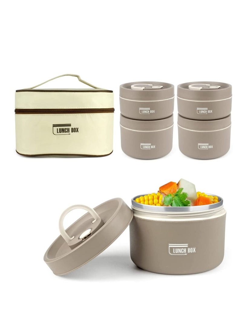 Joyelink 4pack Portable Insulated Lunch Box with Lunch Bag  - Image 1