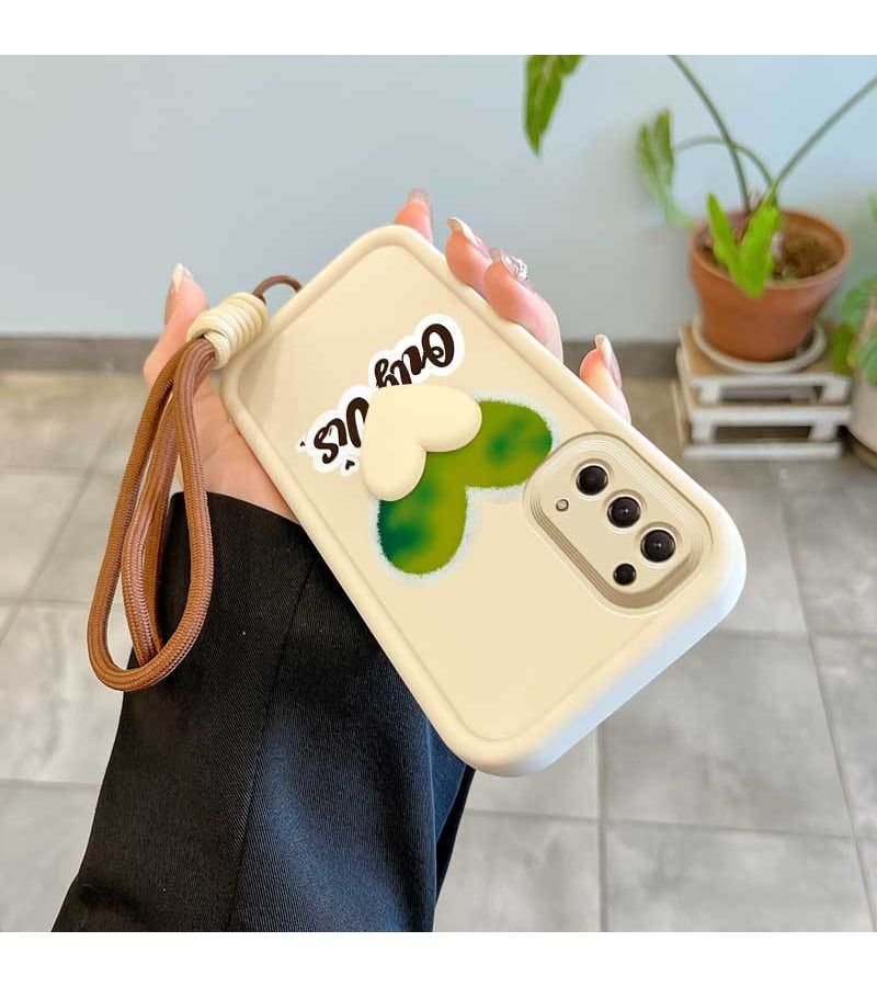 غلاف هاتف 3 قطع بألوان مختلطة مع حبل رقبة وحامل بتصميم شفاف وجذاب لهاتف OPPO Reno5 4G، يحميك بملمس مريح وأناقة راقية - Image 5