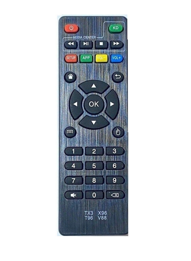 جهاز تحكم عن بعد لتلفزيون أندرويد Tx3 X96 T96 V88 أسود