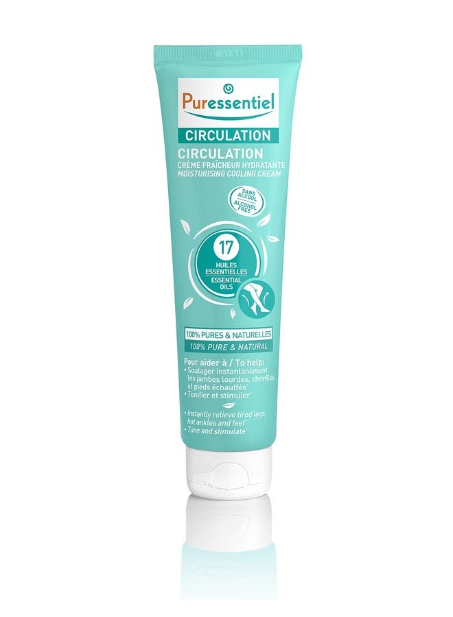 Puressentiel Circulation Moisturizing Cooling Cream - 100% Pure And Natural Oils - Alcohol Free - Supports Circulation - Provides Instant, Lasting Relief For Tired Legs, Ankles And Feet - 3.4 oz - Image 1