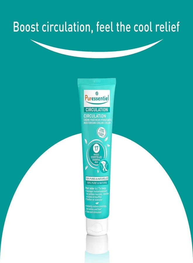 Puressentiel Circulation Moisturizing Cooling Cream - 100% Pure And Natural Oils - Alcohol Free - Supports Circulation - Provides Instant, Lasting Relief For Tired Legs, Ankles And Feet - 3.4 oz - Image 3