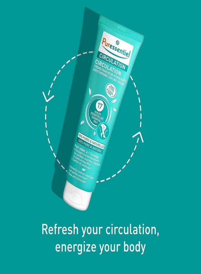 Puressentiel Circulation Moisturizing Cooling Cream - 100% Pure And Natural Oils - Alcohol Free - Supports Circulation - Provides Instant, Lasting Relief For Tired Legs, Ankles And Feet - 3.4 oz - Image 4