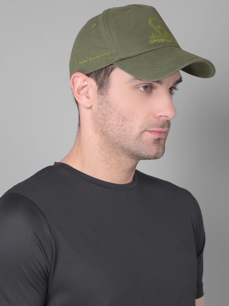 GREENLANDS Quadra Cap Olive - 100% Made in India | Unisex Fashion Accessory for Trendy Comfort and Style - Image 5
