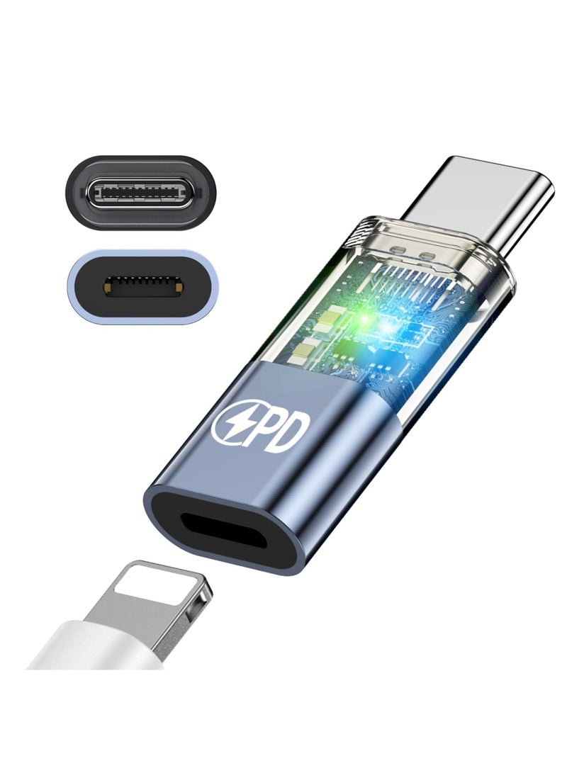 SYOSI USB-C to Light-ning Adapter, PD Fast Charging & Data Transfer, Compatible with iPhone 15 Pro Max iPad Pro Air, Type C Converter Data Transfer & 27W PD Fast Charging for iPad 10/Mini 6, Not Audio OTG - Image 1