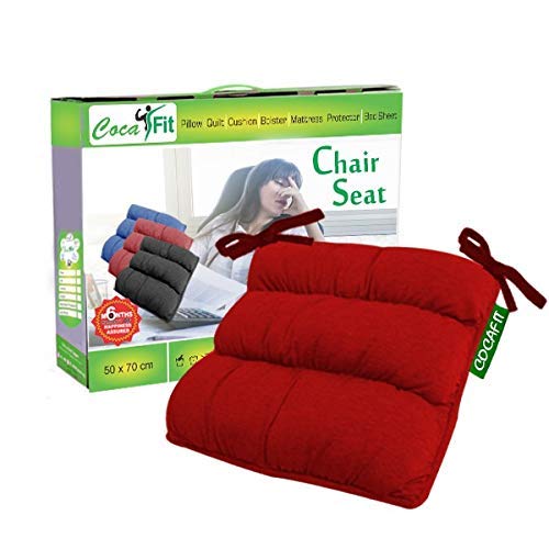 coca industries Next GO Chair Cushion Pad Hip and Back Support Maroon - Image 4