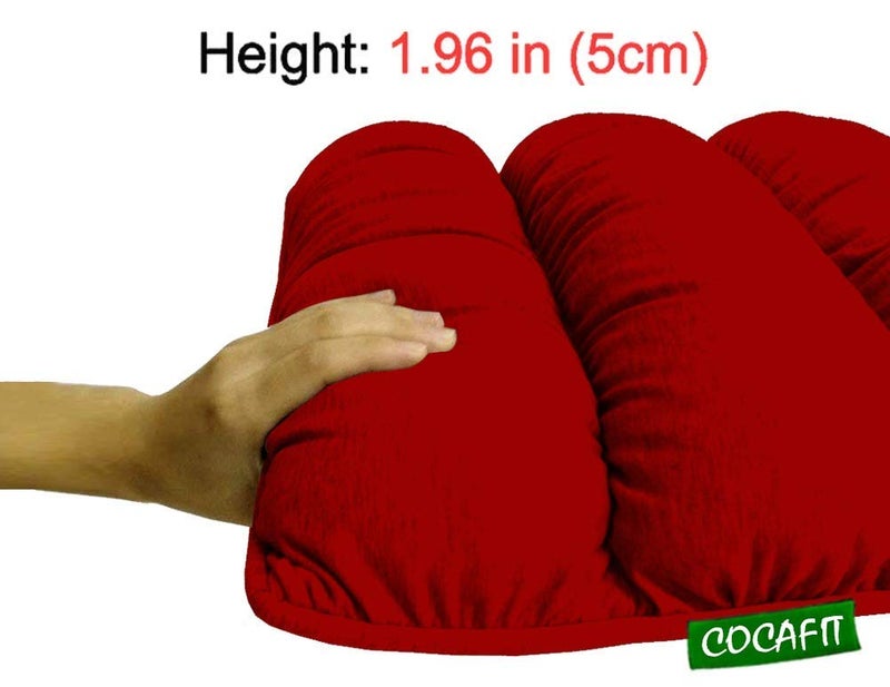 coca industries Next GO Chair Cushion Pad Hip and Back Support Maroon - Image 3