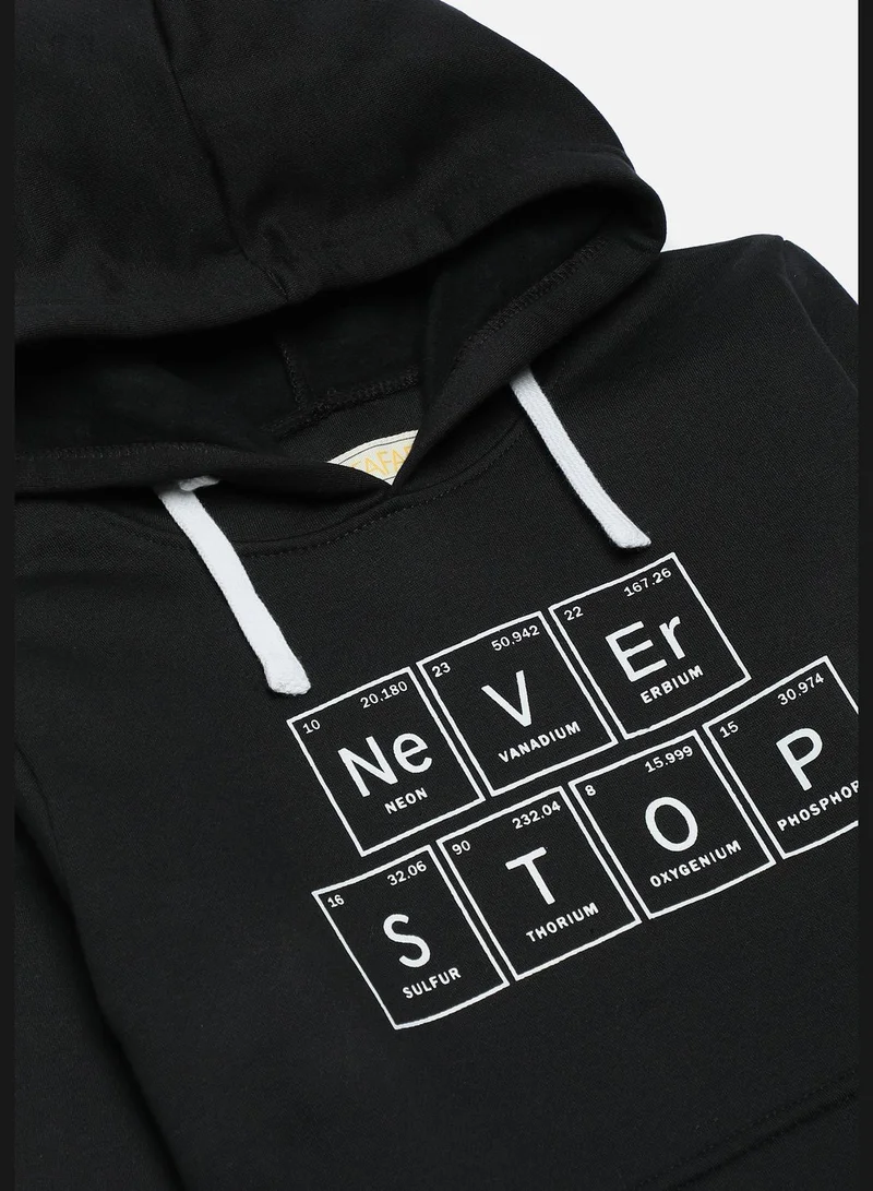 Instafab Front Pocket Printed Hoodie