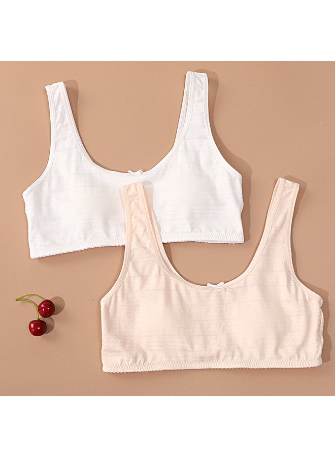 Red Bean Hongdou Girls' Bra, Girls' Underwear, Vest-style Brassiere, For Puberty, Middle School Students, Thin Mesh, Camisole, X8004, 165 - Image 2