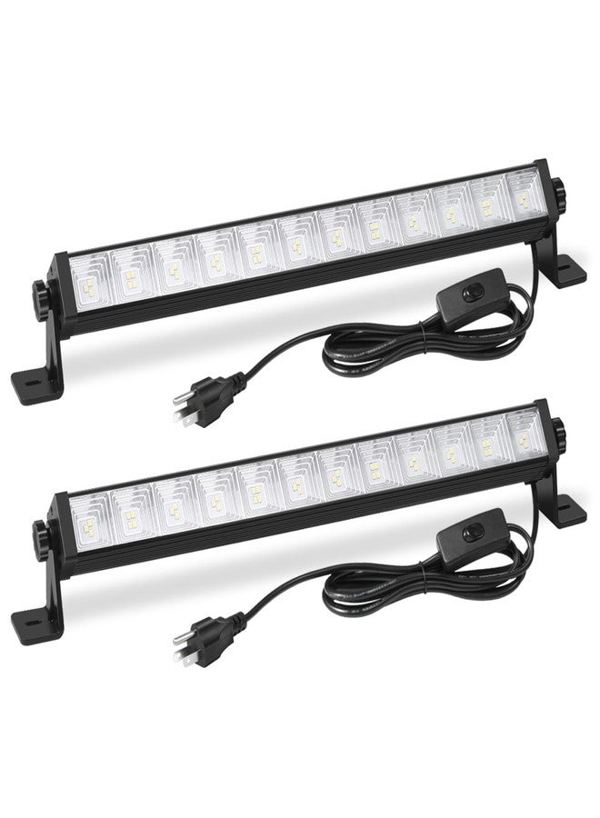 ZHPINGMX 2 Pack 24W LED Shop Light, Plug in Garage Light with 6.5FT Cord and On/Off Switch, 6000K 5400LM Work Shop Lighting for Garage Workshop Warehouse Factory Yard - Image 1