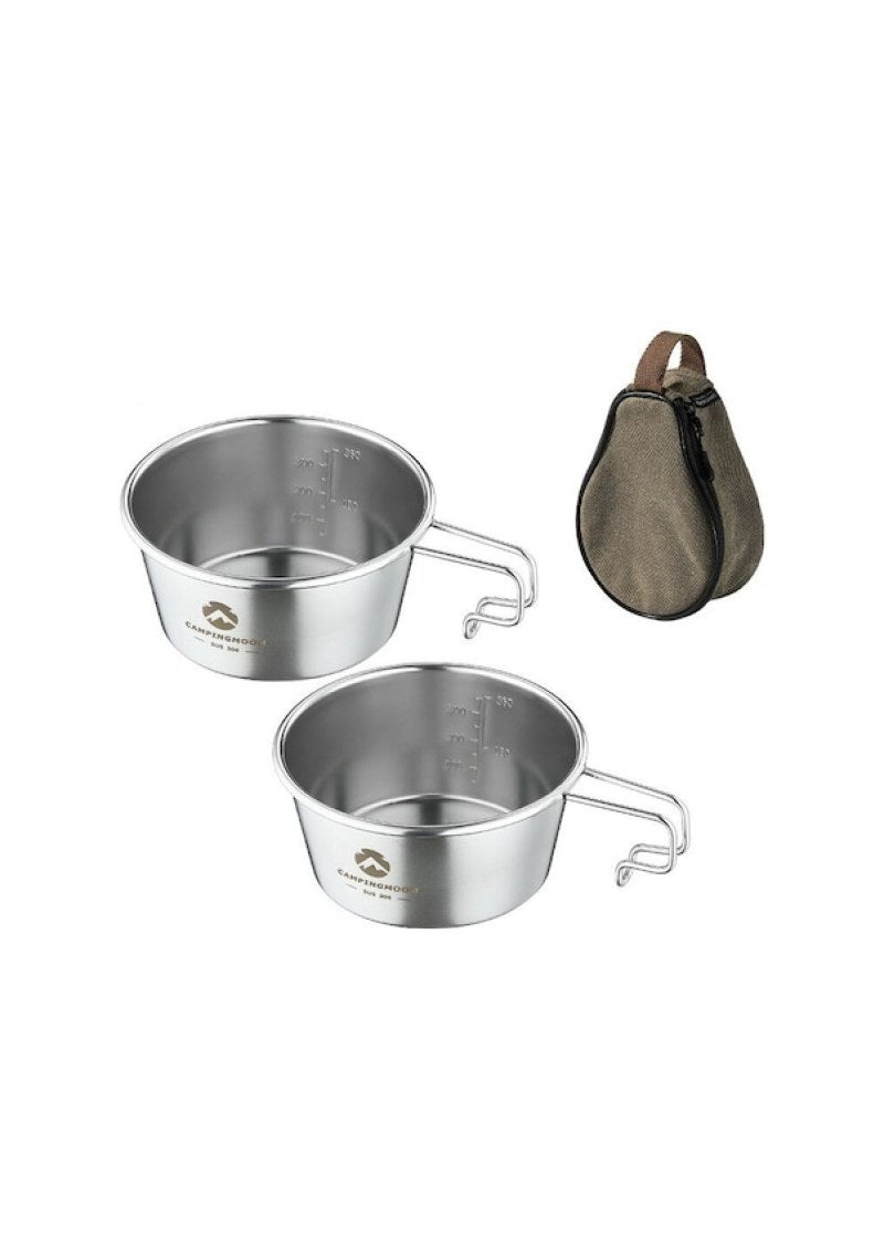Stainless Steel Snow Cup 450ml Enlarged Capacity Durable Snow Cup - Heatable for Camping Rice Bowl for Outdoor Activities - Image 1