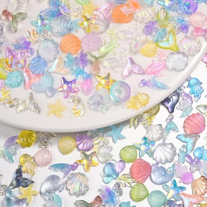 200 PCS MINI RESIN OCEAN ANIMAL FIGURINES, TINY SEA CREATURES FOR DIY CRAFTS, AQUARIUM DECOR, FAIRY GARDEN, DOLLHOUSE & MICRO LANDSCAPING, SMALL MARINE ANIMAL COLLECTION - Image 3