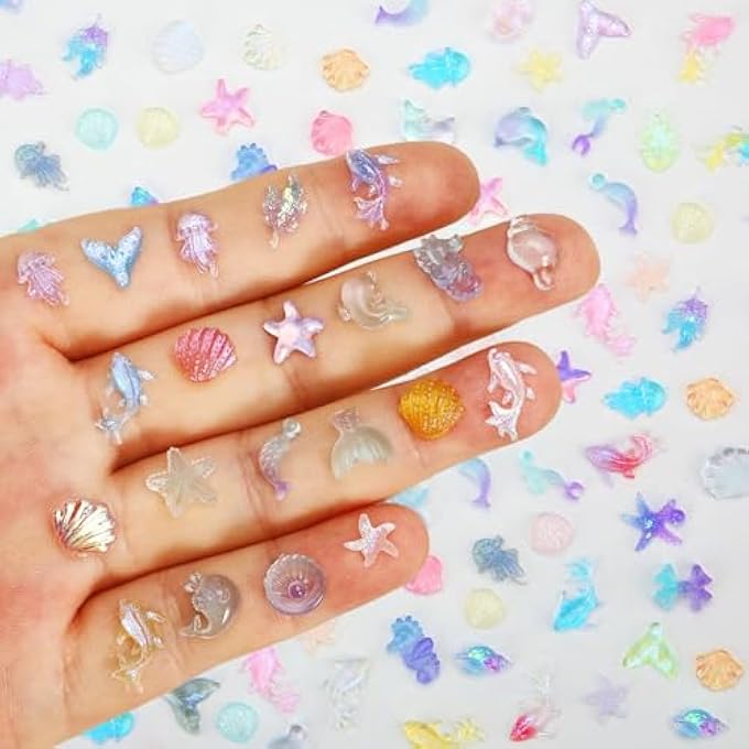 200 PCS MINI RESIN OCEAN ANIMAL FIGURINES, TINY SEA CREATURES FOR DIY CRAFTS, AQUARIUM DECOR, FAIRY GARDEN, DOLLHOUSE & MICRO LANDSCAPING, SMALL MARINE ANIMAL COLLECTION - Image 1