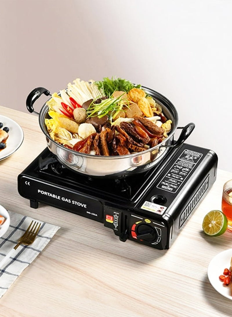 A Portable Gas Stove For Trips And Camping That Works On A Home Gas Cylinder And Small Gas Cans