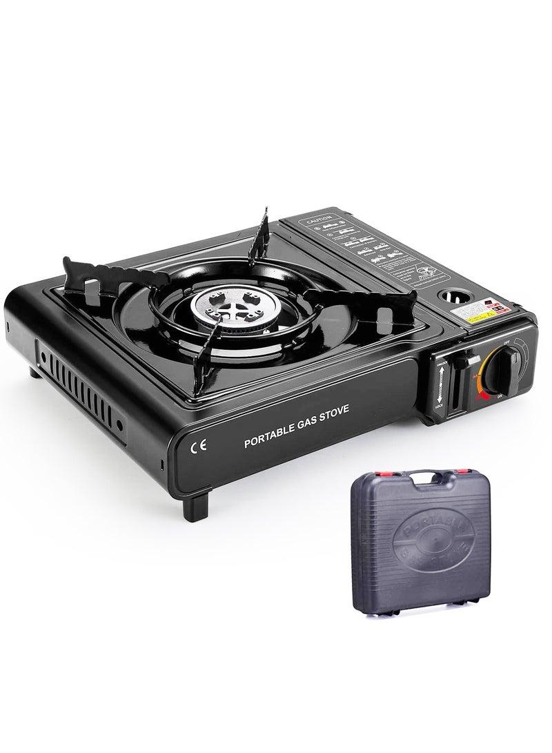 A Portable Gas Stove For Trips And Camping That Works On A Home Gas Cylinder And Small Gas Cans