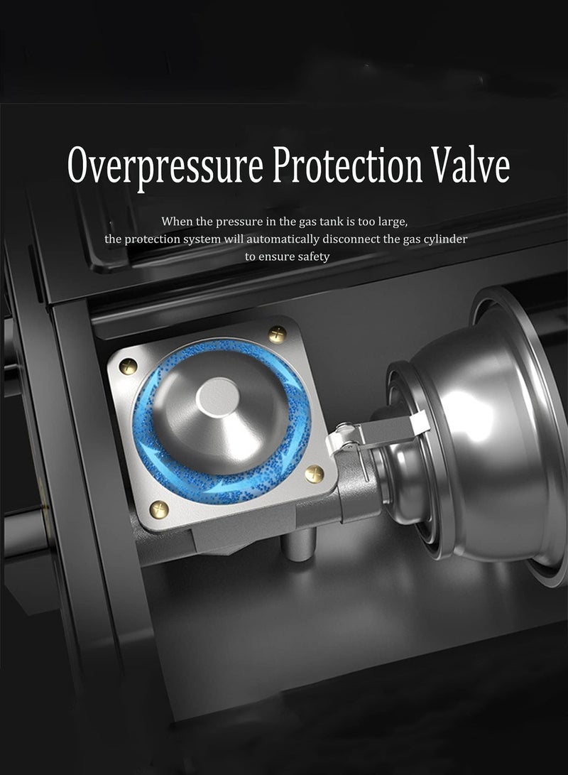 A Portable Gas Stove For Trips And Camping That Works On A Home Gas Cylinder And Small Gas Cans
