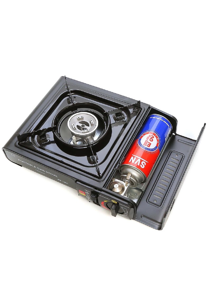 A Portable Gas Stove For Trips And Camping That Works On A Home Gas Cylinder And Small Gas Cans