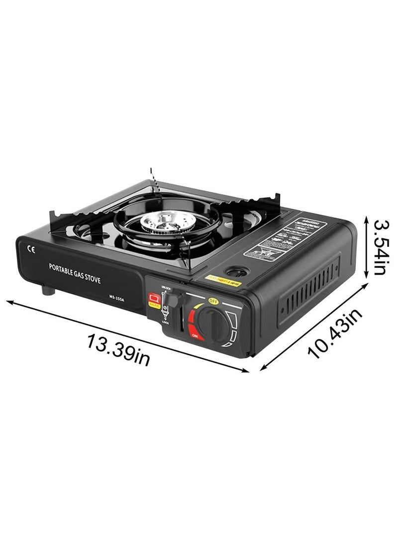 A Portable Gas Stove For Trips And Camping That Works On A Home Gas Cylinder And Small Gas Cans