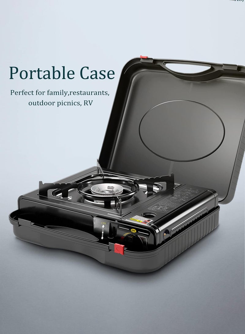 A Portable Gas Stove For Trips And Camping That Works On A Home Gas Cylinder And Small Gas Cans