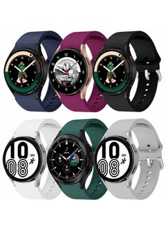 Y&D 6 Pack Bands Galaxy Watch 4 Compatible with Samsung 40mm 44mm Colorful Buckle for Women Men (Size:S)  - Image 1