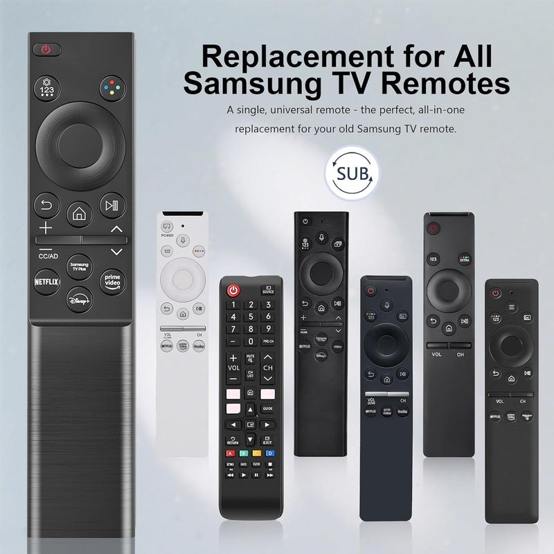 Liokoc Replacement for Samsung Smart TV Remote Control, Universal Compatible with All Samsung TVs, BN59-01388A for CU7000/DU7200, for 2015-2026 All Crystal UHD, Frame, QLED, OLED, Neo QLED Smart TVs - Image 2