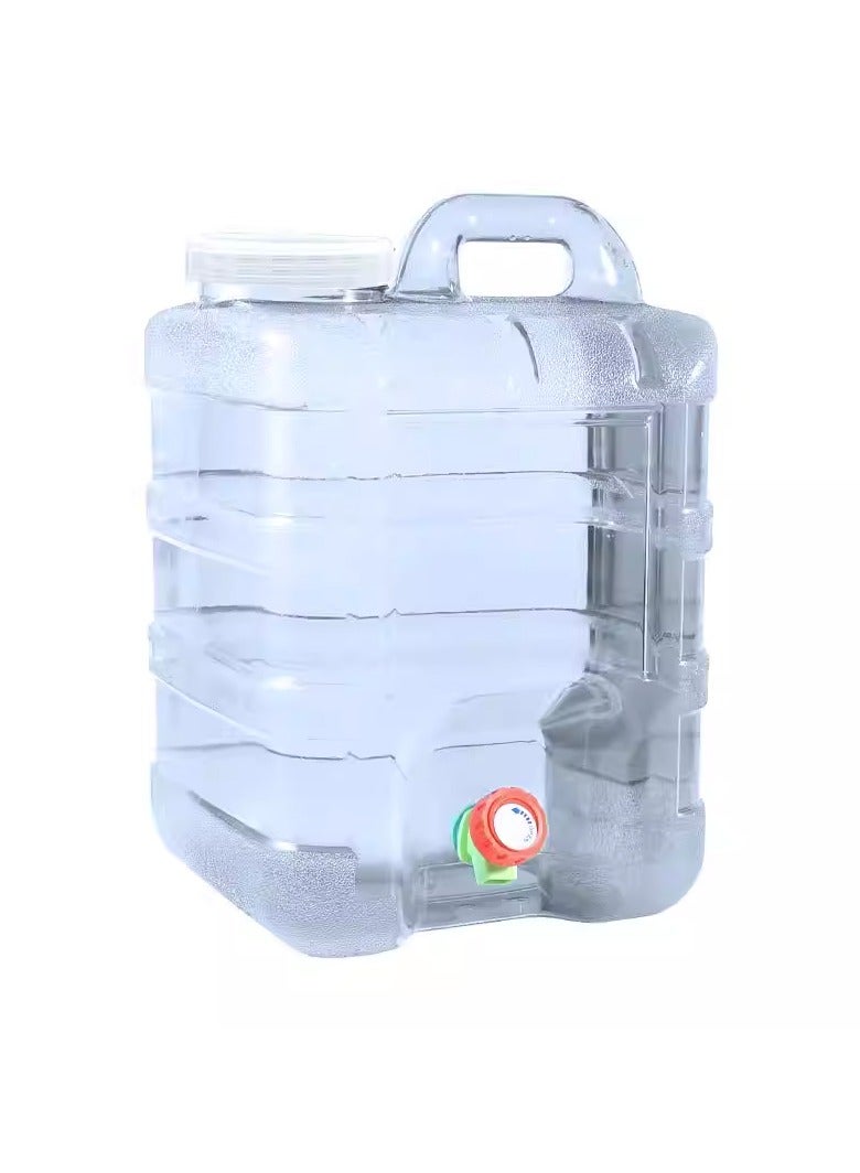 DubaiGallery Outdoor car water bucket household water storage bucket portable mineral water large capacity portable pc transparent water storage tank - Image 1