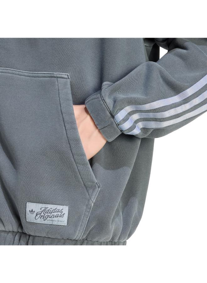 ADIDAS ORIGINALS - WASHED GRAPHICS ZIP-THRU HOODIE - Image 3