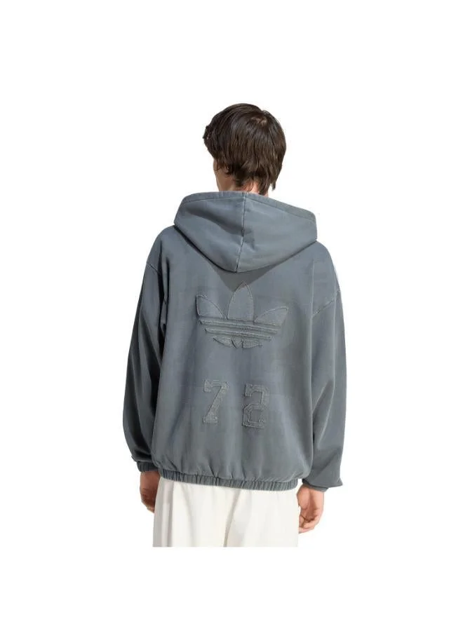 adidas Originals ADIDAS ORIGINALS - WASHED GRAPHICS ZIP-THRU HOODIE