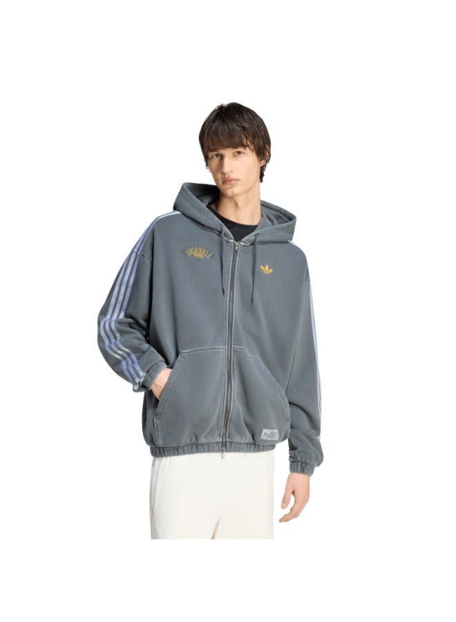 ADIDAS ORIGINALS - WASHED GRAPHICS ZIP-THRU HOODIE - Image 1