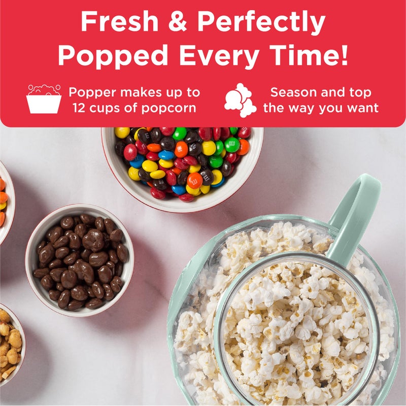Ecolution Patented Micro-Pop Microwave Popcorn Popper with Temperature Safe Glass, 3-in-1 Lid Measures Kernels and Melts Butter, Made Without BPA, Dishwasher Safe, 3-Quart, Aqua - Image 4
