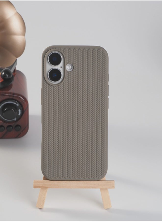 ShebSheb - Soft TPU 3D Braided Fabric Phone Case for iPhone 16 - Image 1