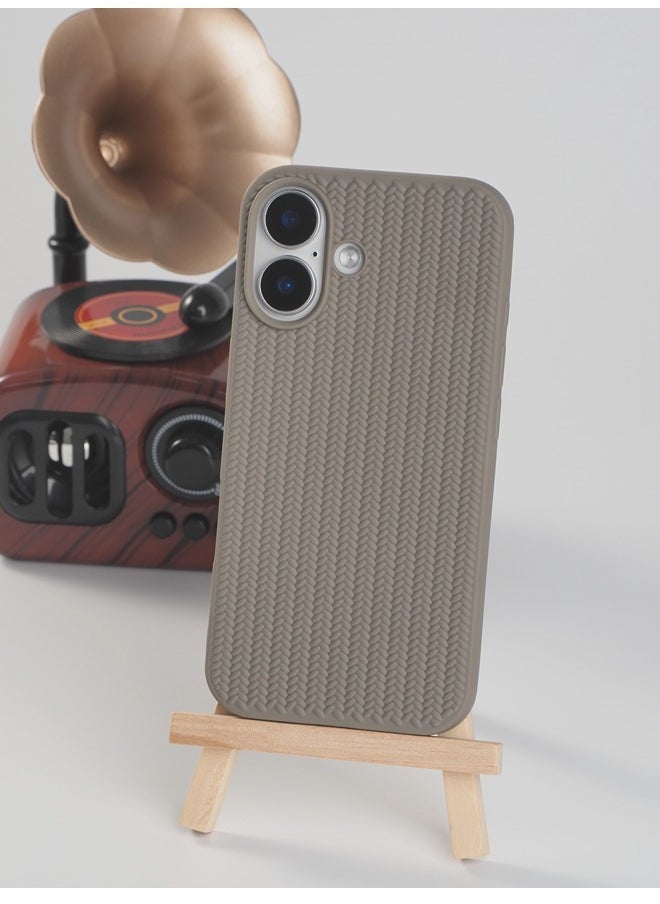 ShebSheb - Soft TPU 3D Braided Fabric Phone Case for iPhone 16 - Image 1